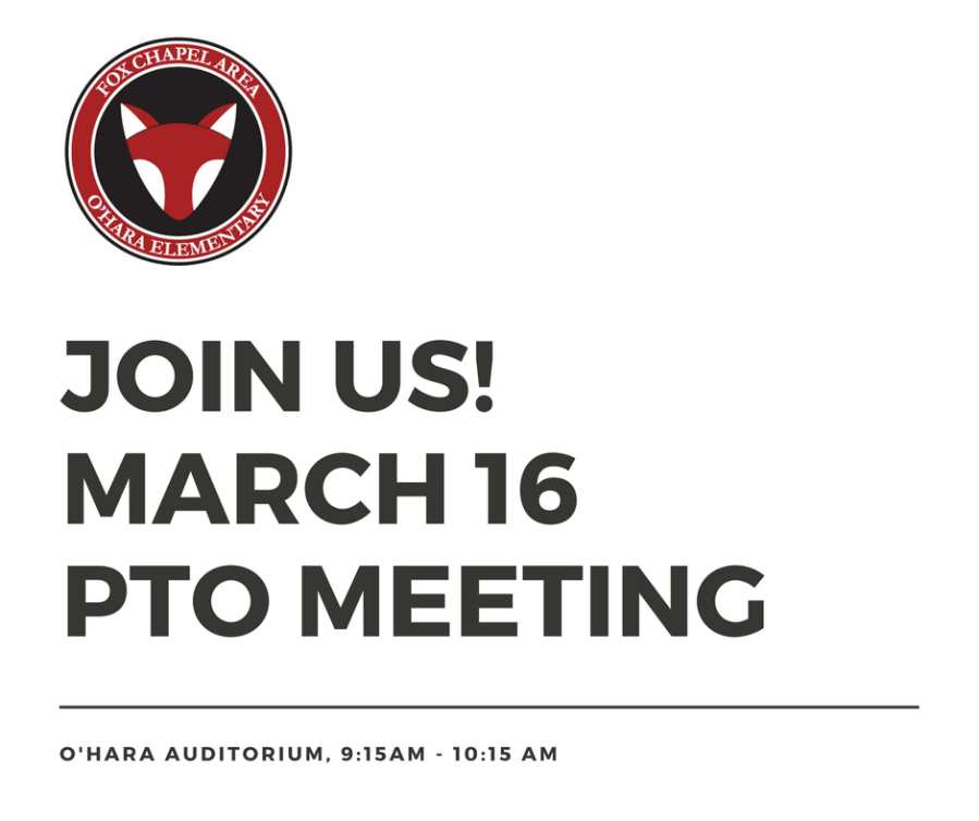 Join us - March 16 PTO Meeting!